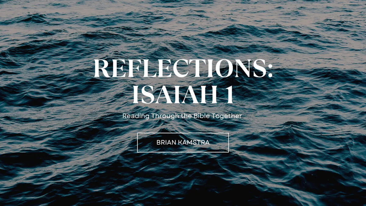 Reflections: Isaiah Chapter 1 Spirit of God Fellowship Church in South Holland, IL