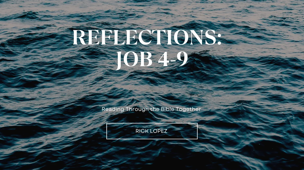 Reflections Job 1-9 Spirit of God Fellowship Church in South Holland, IL Reflections Job 1-9 Spirit of God Fellowship Church in South Holland, IL