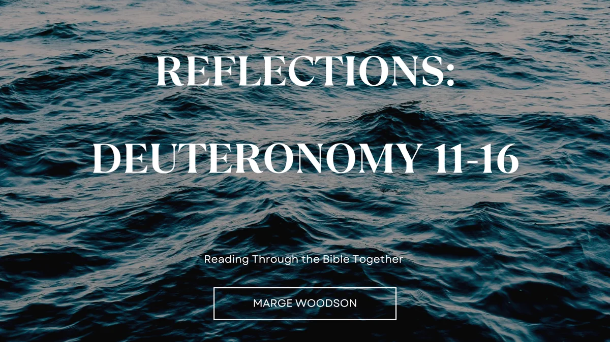 Reflections Deuteronomy 11-16 blog at Spirit of God Fellowshi pChurch in South Holland, IL